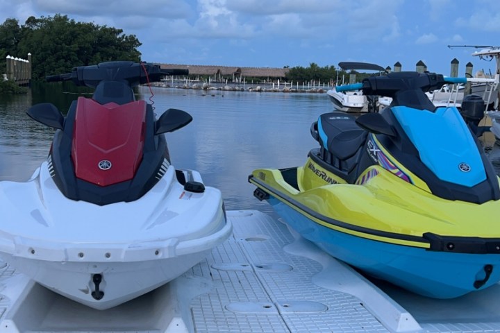 a small boat in a body of water
